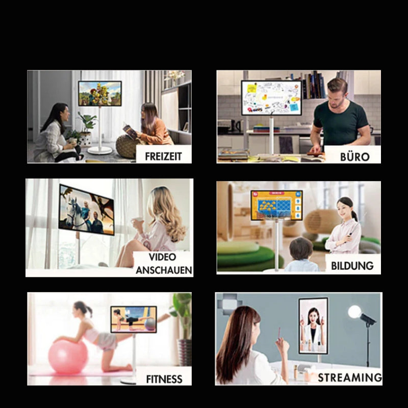 FlexiQuad 14 Zoll Dockstation - perfekt für die Freizeit, fürs Büro, zum Video schauen, für die Bildung, für das Fitness und für das Streaming