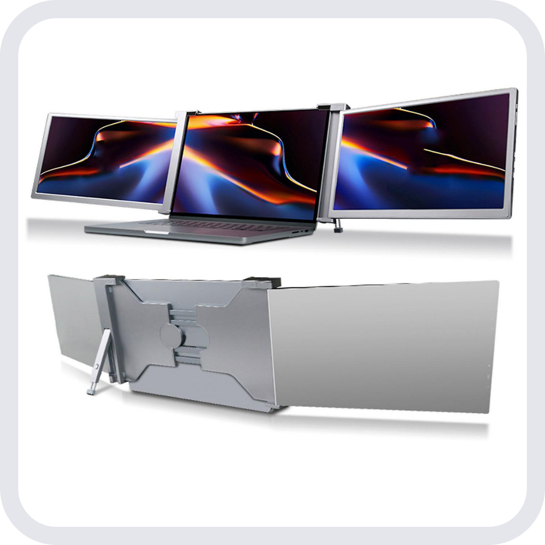 FlexiTriLap 13 Zoll - Die ultimative Laptop- Bildschirm Erweiterung - 285mm bis 397mm Bildschirmbreite