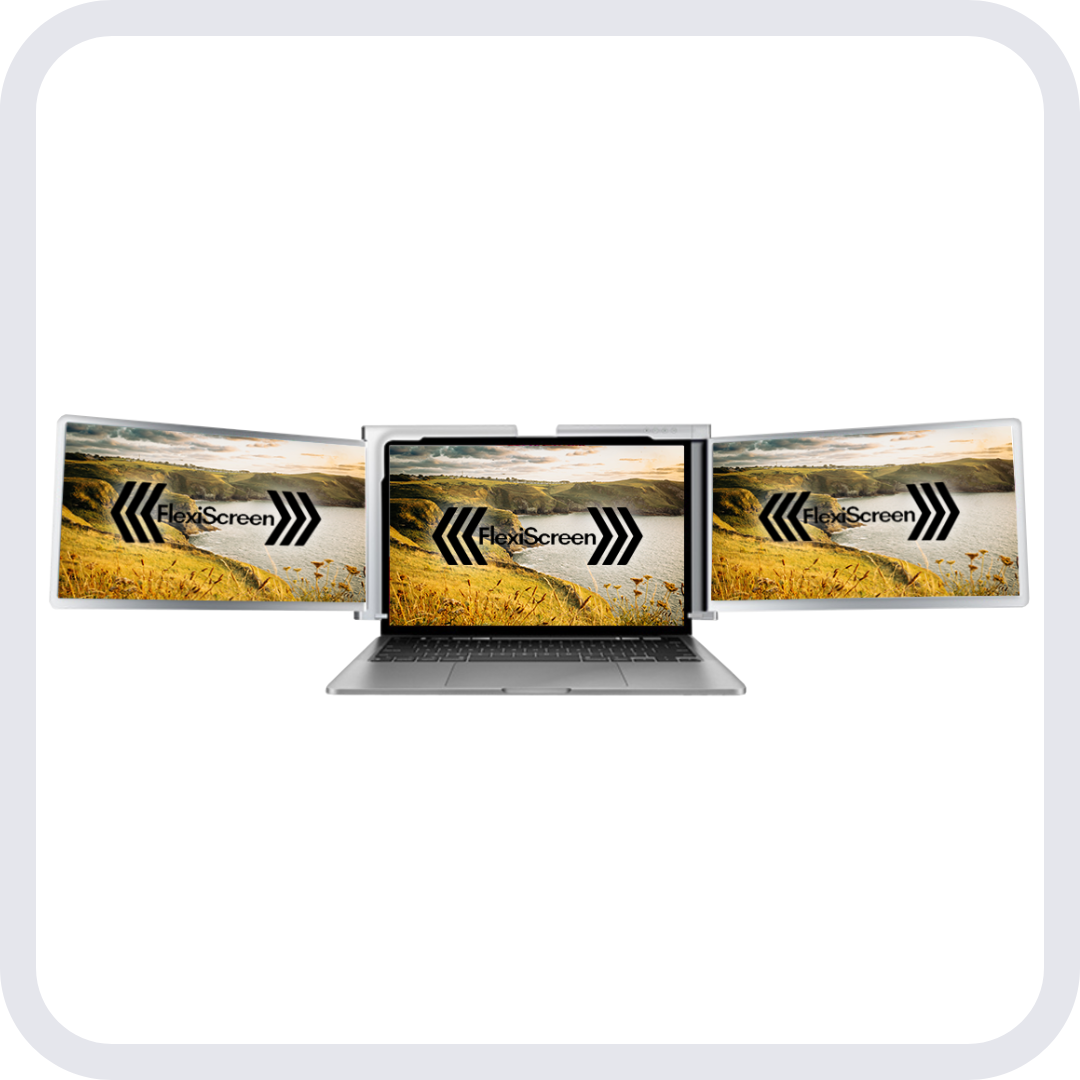 FlexiTriLap 14 Zoll - Die ultimative Laptop- Bildschirm Erweiterung - 309mm bis 425mm Bildschirmbreite