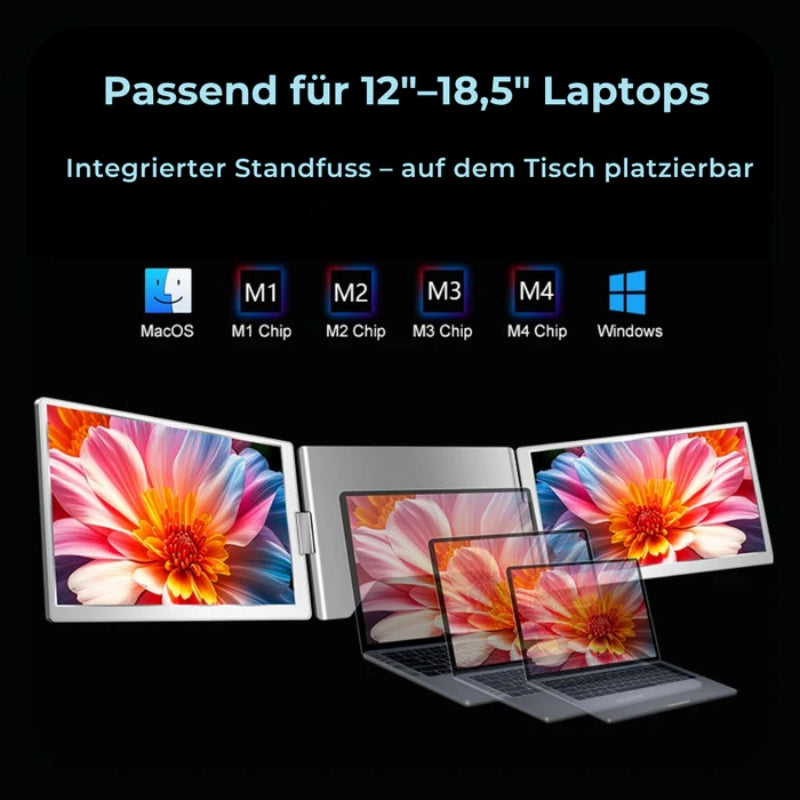FlexiTriLap 16 Zoll Dockstation - für Mac und Windows Laptops