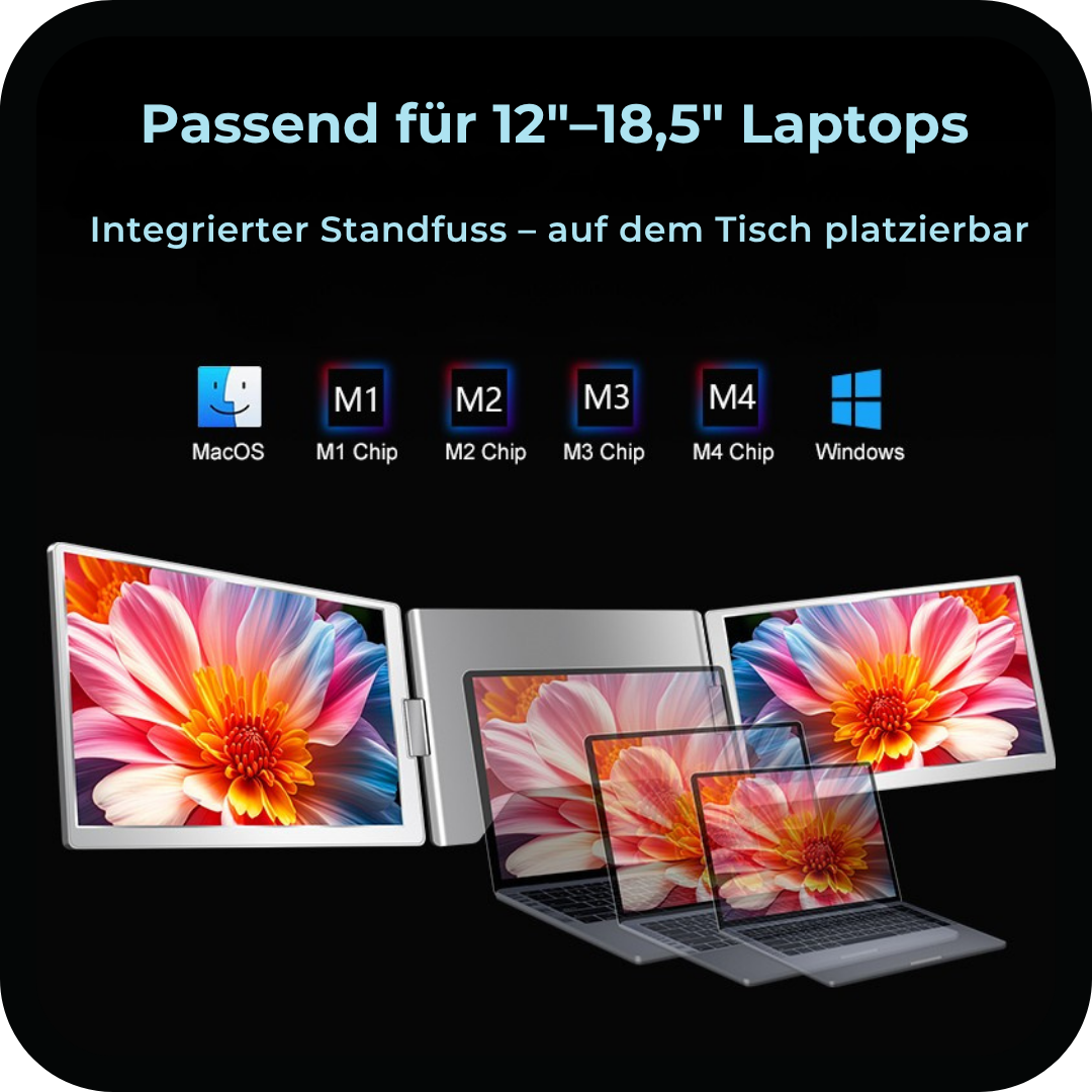 FlexiTriLap 16 Zoll - Grössere Displayfläche für noch besseres Arbeiten