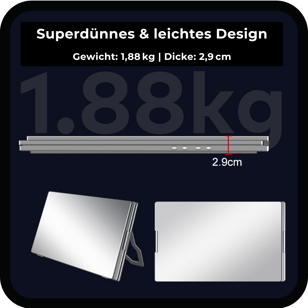 FlexiTriLap 16 Zoll - Grössere Displayfläche für noch besseres Arbeiten