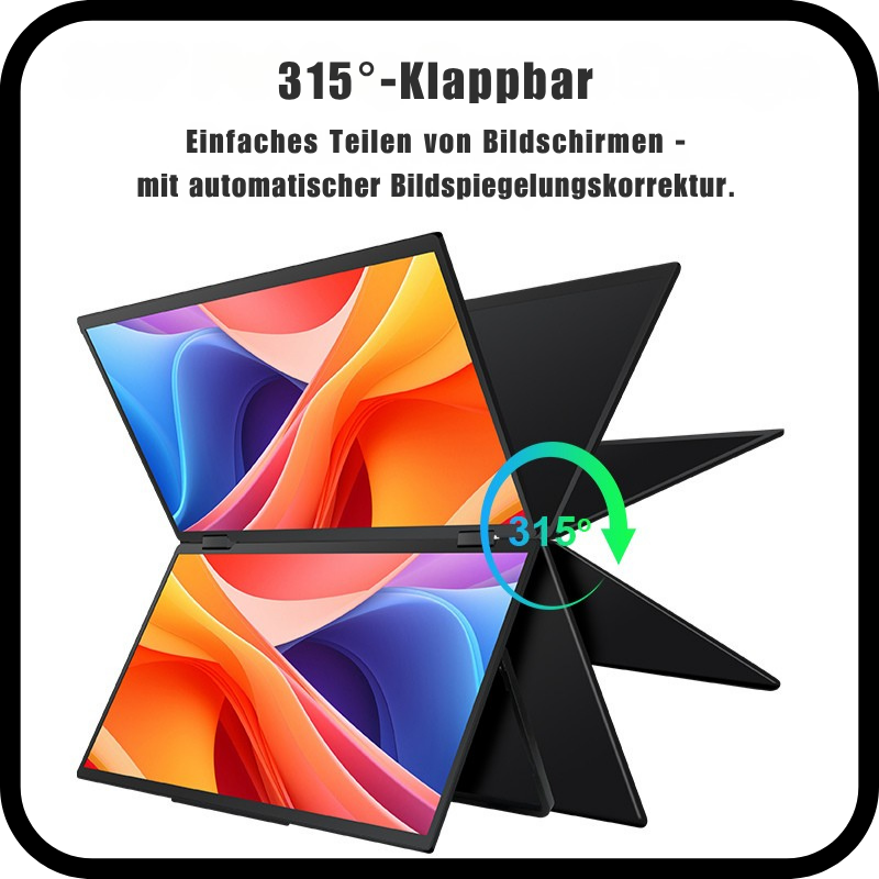 FlexiTwin 16 Zoll - Ein Kabel für zwei 16-Zoll Displays