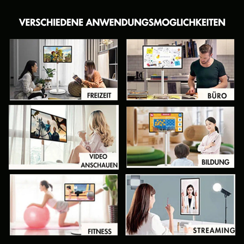 Der FlexiVision Pro mit 32-Zoll-Touch-Display ist perfekt für Zuhause, das Büro, das Fitnessstudio und zum Streamen.