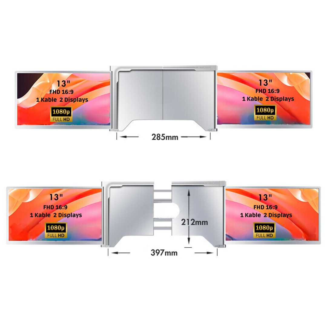 FlexiTriLap 14 pouces - L'extension d'écran d'ordinateur portable ultime