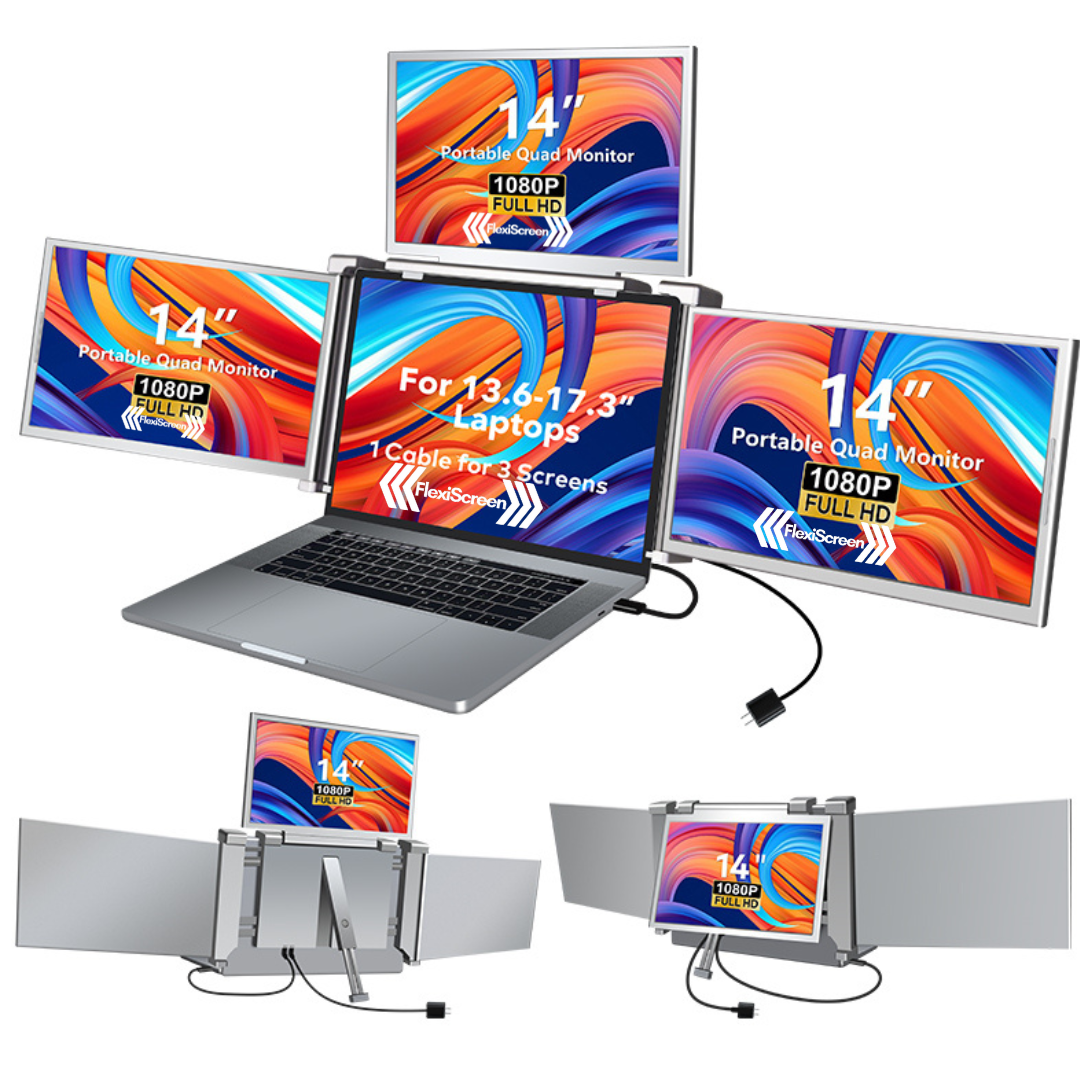 FlexiTriLap 14 pouces - L'extension d'écran d'ordinateur portable ultime