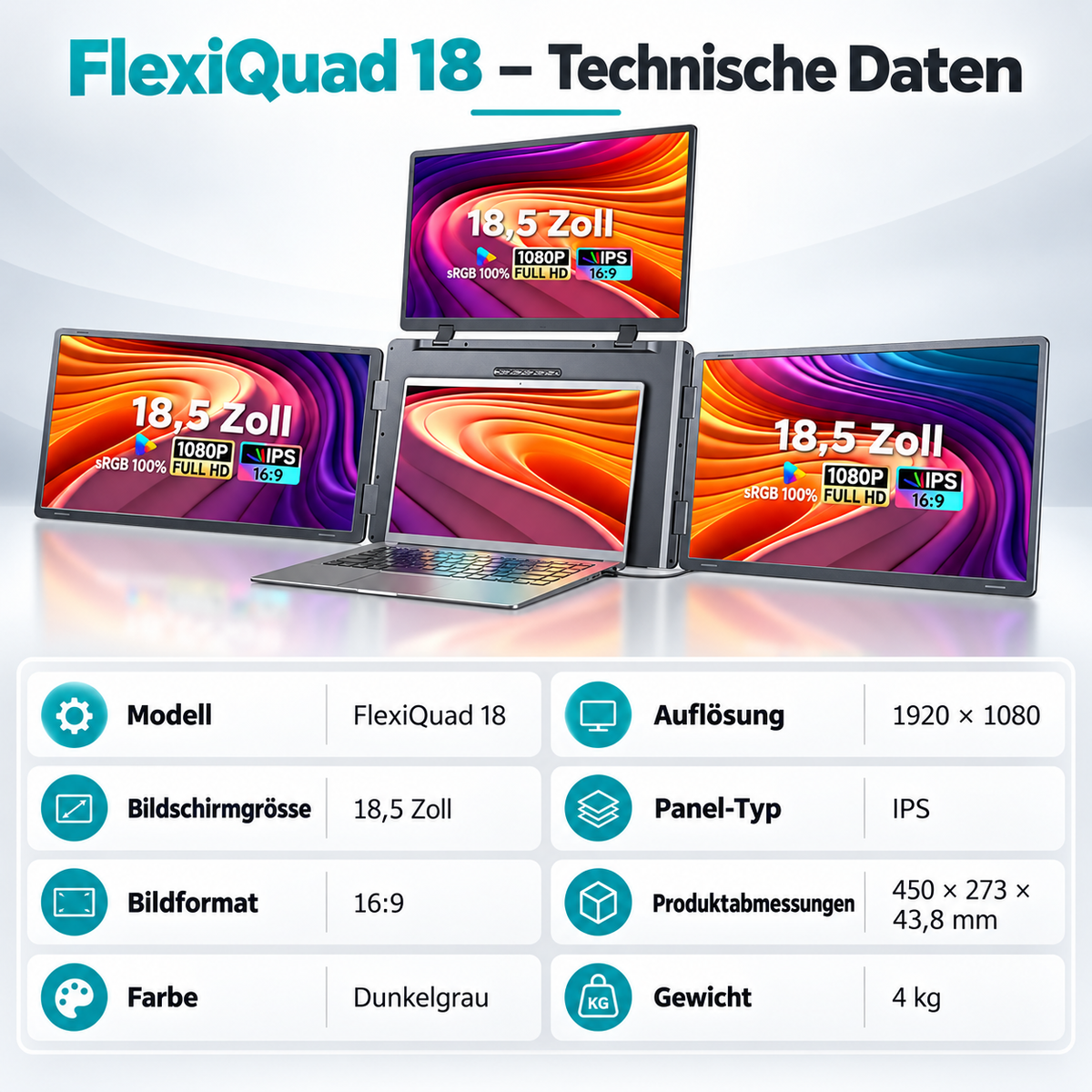 FlexiTriLap 14 pollici: l'estensione definitiva per lo schermo del laptop