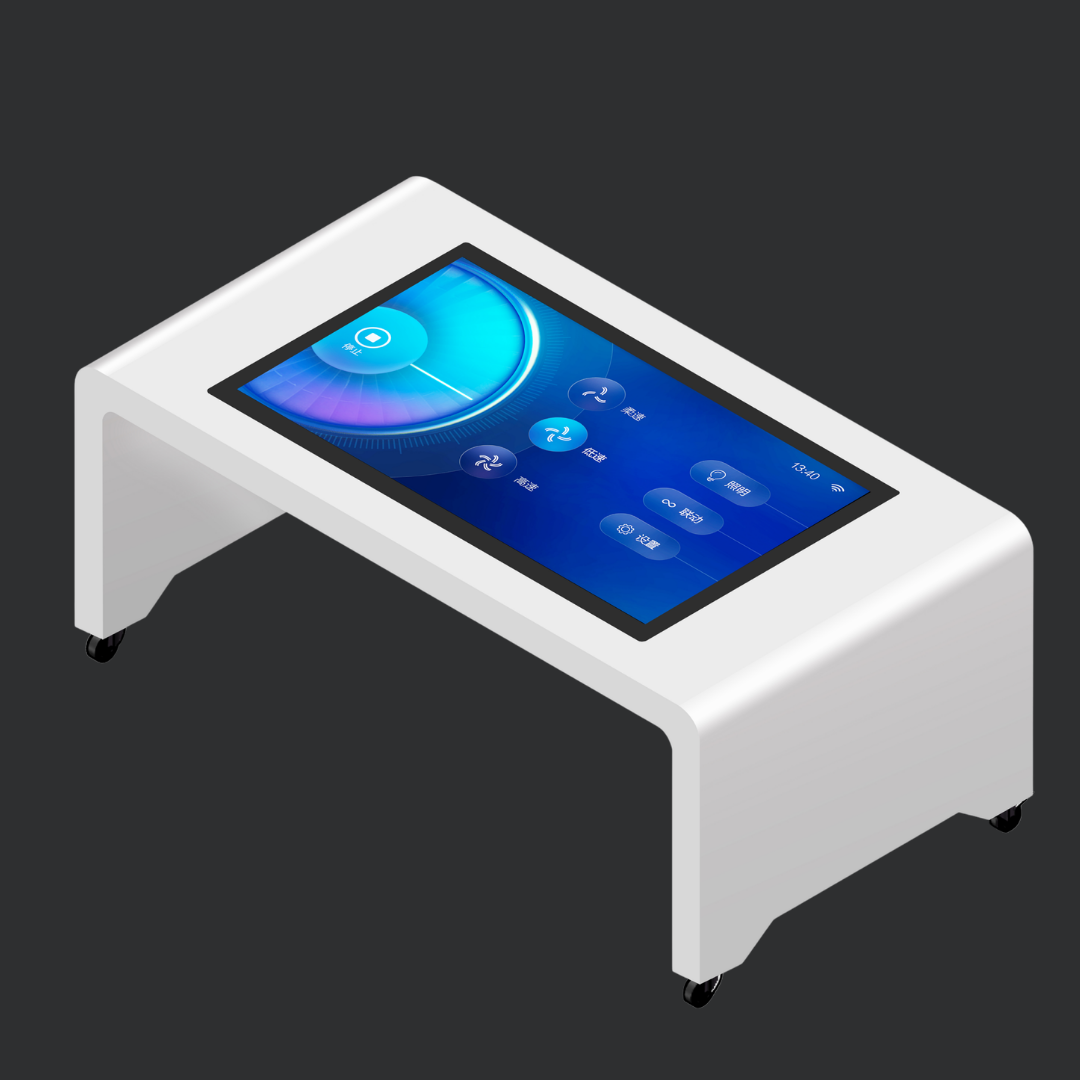 Moderner 43 Zoll Touchscreen-Tisch mit Android für interaktive Präsentationen und digitale Anwendungen