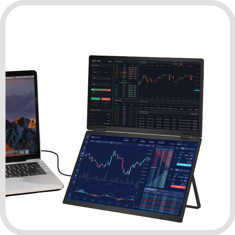 FlexiTwin 16 Zoll - Ein Kabel für zwei 16-Zoll Displays