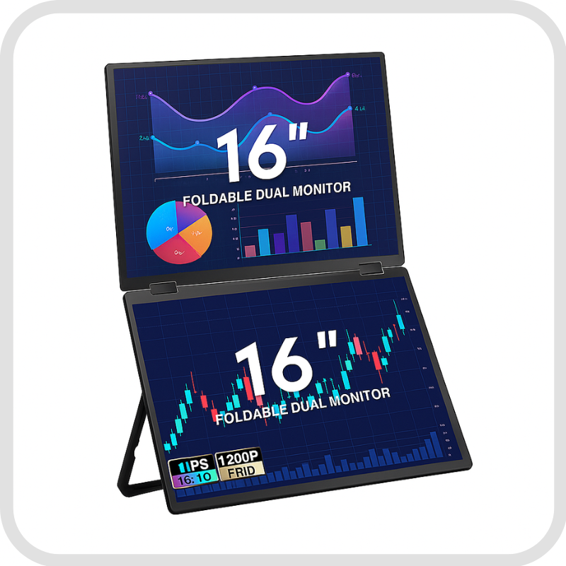 FlexiTwin 16 Zoll - Ein Kabel für zwei 16-Zoll Displays