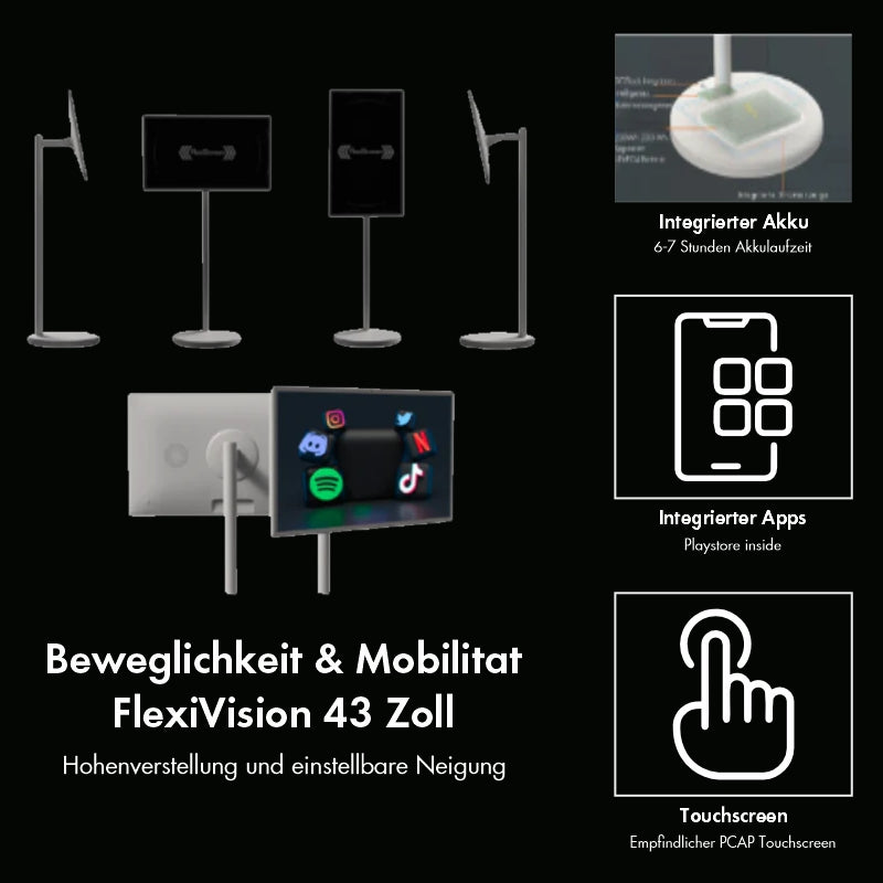 Beweglichkeit und Mobilität vom FlexiVision Pro 43